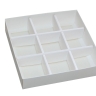 Коробка под 9 конфет с ячейками «Белая» 15,5 х 15,5 х 3 см 