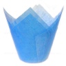 Форма бумажная Тюльпан синяя 50*80 мм,  1шт / 20 шт