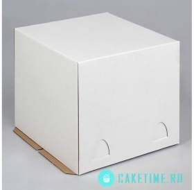 Коробка для торта без окна, 24х24х22 см гофрокартон