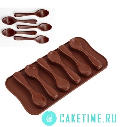 Форма силиконовая для шоколада "Ложечки"