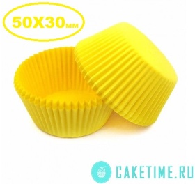 Тарталетки желтые 50*30 мм / 50 шт 