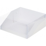 Коробка для торта с прозрачной крышкой 23,5х23,5х10 см