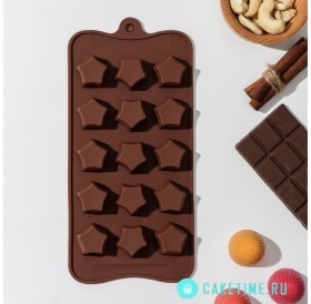 Форма для шоколада  «Звёздочки», 21×10 см