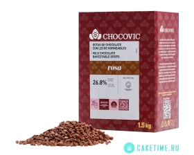  Шоколад Молочный Chocovic Rosa 26,8%, 100гр