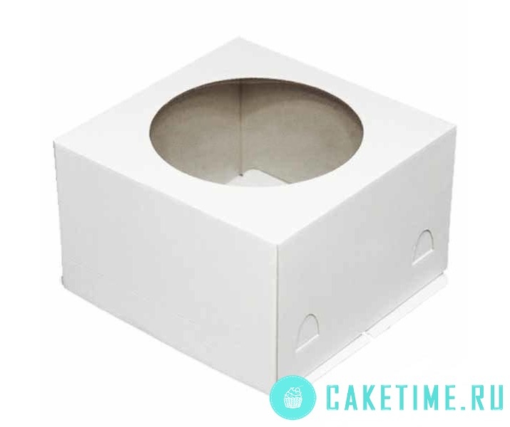 Коробка для торта с окном (30х30х19см) Х-Э