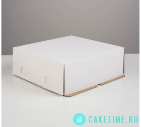 Коробка для торта без окна 28 х 28 х 10 см