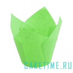 Форма бумажная Тюльпан зеленый 50*80 мм, 1шт / 20 шт. 