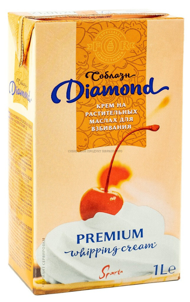 Крем на растительных маслах "Соблазн Diamond"  26% / 1 л
