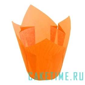 Форма бумажная Тюльпан оранжевый 50*80 мм, 1шт / 20 шт.  