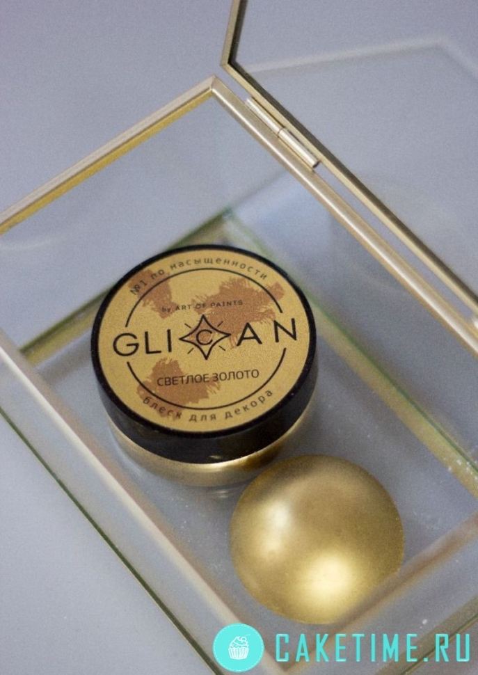 Плотный кандурин GLICAN "Светлое золото" , 10гр