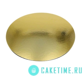 Подложка  круглая 18 см (золото) 0,8 мм   