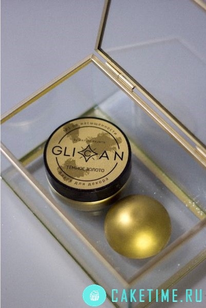 Плотный кандурин GLICAN "Темное золото", 5 гр  