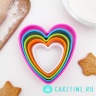 Набор форм для печенья  «Сердце», 5 шт  