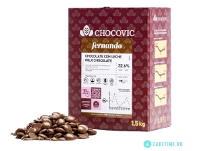 Шоколад Молочный Chocovic Fernando 32,6%, 100гр