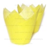 Форма бумажная Тюльпан желтая 50*80 мм, 1шт / 20 шт.