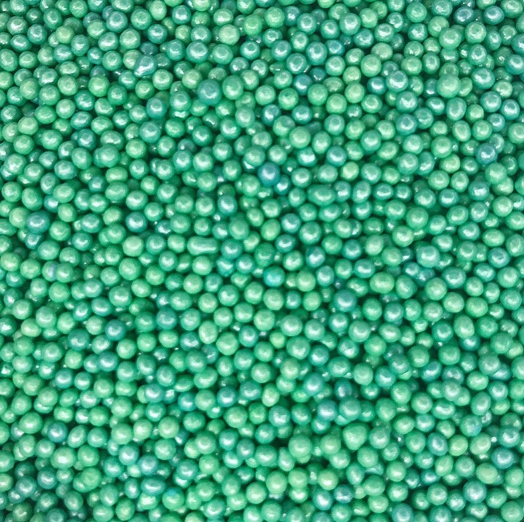 Посыпка сахарная Шарики (зелено - перламутровые), 25гр